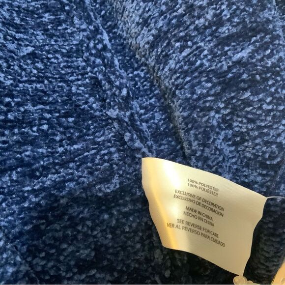 NEW Orvis Womens XXL Blue Open Front Cardigan Sweater 100% Polyester - Picture 8 of 9